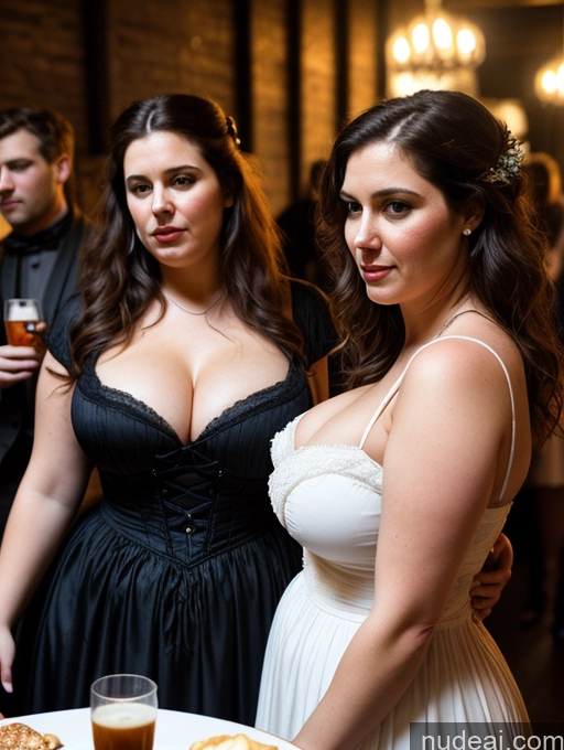 related ai porn images free for Busty Big Ass Chubby Big Hips Fairer Skin 30s Brunette Messy White Film Photo Dark Lighting Detailed Cleavage Woman Party Victorian Dress