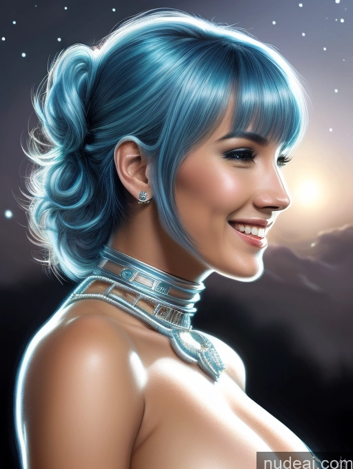 related ai porn images free for Cyborg Huge Boobs Skinny 18 Happy Laughing Blue Hair Bangs Side View Bending Over Diamond Jewelry Jewelry Detailed Neon Lights Clothes: Blue Stargazing Knight