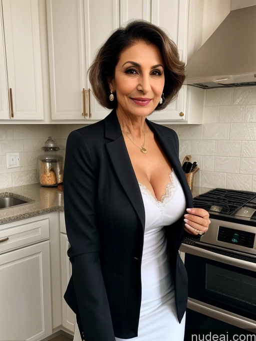 related ai porn images free for Milf Perfect Boobs Beautiful Perfect Body 70s Pixie Arabic Kitchen Bra Casual Jacket Professor Stylish Suit Cleavage Detailed Sexy Face