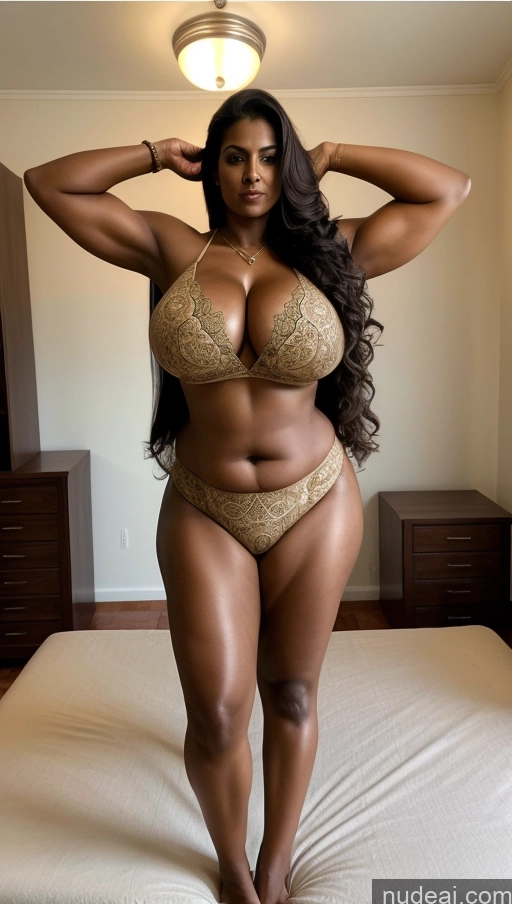 related ai porn images free for Milf One Huge Boobs Big Ass Thick Long Hair Indian Sexy Face Beautiful Tall Dark Skin Tattoos 60s Seductive Brunette Muscular Blouse Sari Front View T-pose Bedroom Fat