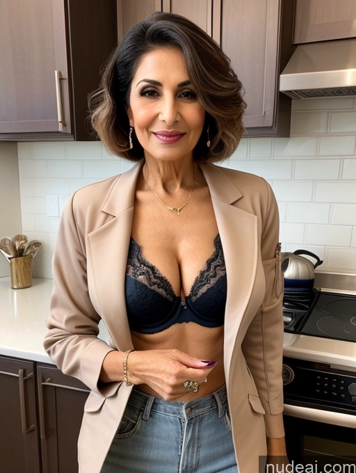 related ai porn images free for Milf Perfect Boobs Beautiful Perfect Body 70s Pixie Arabic Kitchen Bra Casual Jacket Professor Stylish Suit Cleavage Detailed Sexy Face