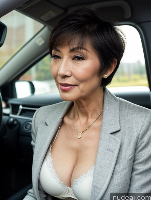 related ai porn images free for Milf Perfect Boobs Beautiful Perfect Body 70s Chinese Car Bra Jacket Professor Stylish Suit Cleavage Detailed Sexy Face Dark Lighting Short Hair