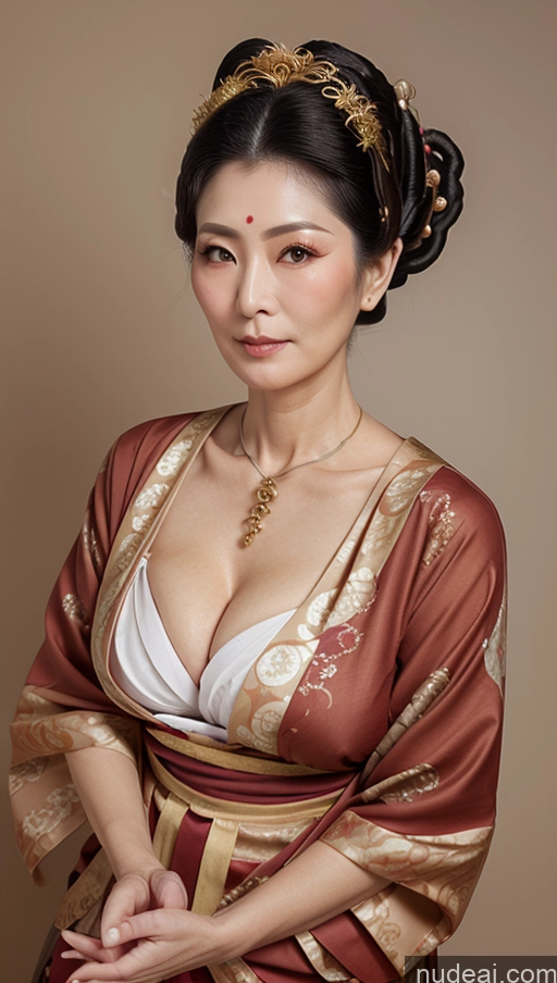 Milf One Busty Fairer Skin Black Hair 60s Japanese Marquise Hair Dunhuang (敦煌) V1