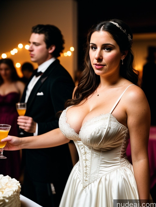 related ai porn images free for Busty Big Ass Fairer Skin Brunette Messy White Film Photo Dark Lighting Detailed Several Thick 20s Party Victorian Wedding Dress Cleavage Woman