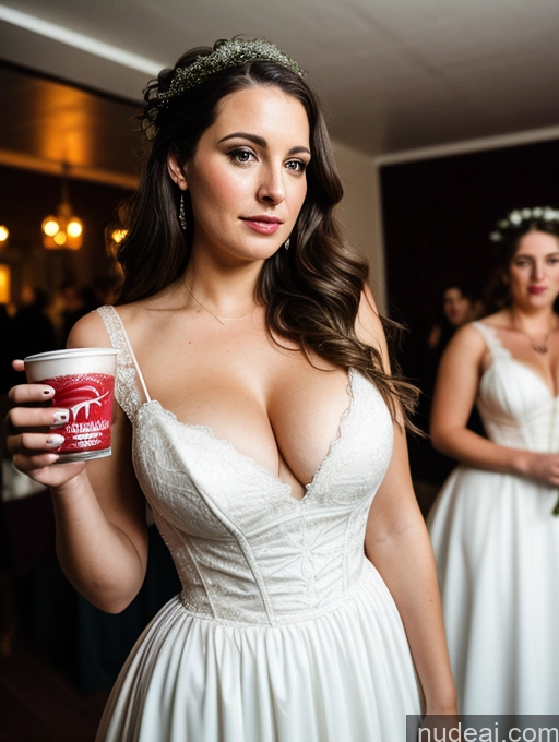 related ai porn images free for Busty Big Ass Fairer Skin Brunette Messy White Film Photo Dark Lighting Detailed Several Thick 20s Party Victorian Wedding Dress Cleavage Woman