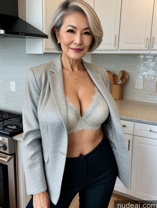 related ai porn images free for Milf Perfect Boobs Beautiful Perfect Body 70s Pixie Chinese Kitchen Bra Casual Jacket Professor Stylish Suit Cleavage Detailed Sexy Face