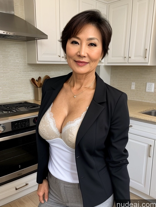 related ai porn images free for Milf Perfect Boobs Beautiful Perfect Body 70s Pixie Chinese Kitchen Bra Casual Jacket Professor Stylish Suit Cleavage Detailed Sexy Face