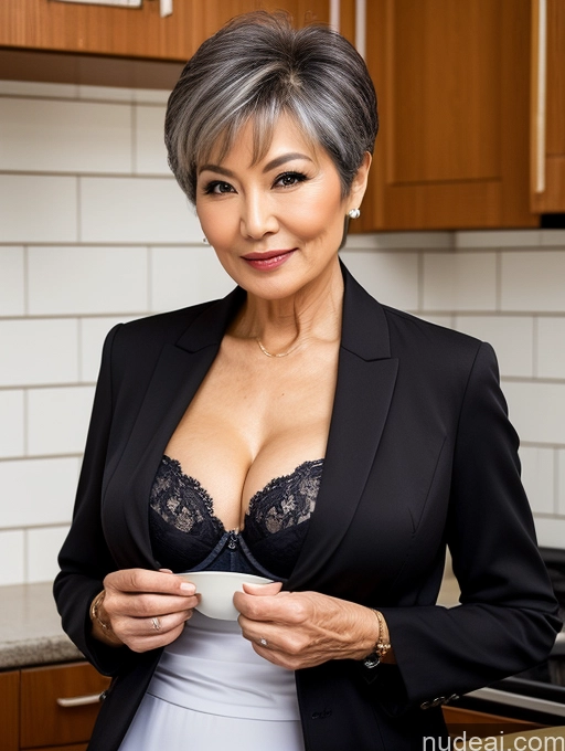 related ai porn images free for Milf Perfect Boobs Beautiful Perfect Body 70s Pixie Chinese Kitchen Bra Casual Jacket Professor Stylish Suit Cleavage Detailed Sexy Face