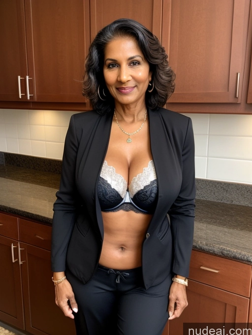 related ai porn images free for Milf Perfect Boobs Beautiful Perfect Body Dark Skin 70s Indian Kitchen Bra Casual Jacket Professor Stylish Suit Cleavage Detailed Sexy Face