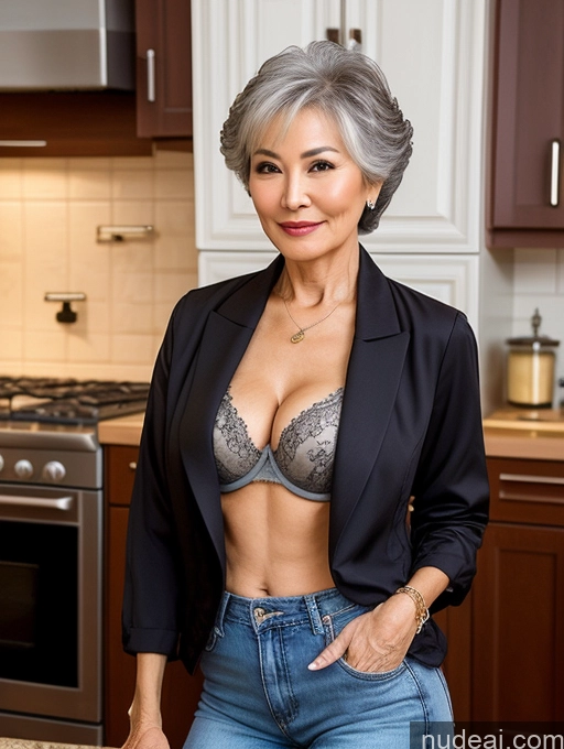 related ai porn images free for Milf Perfect Boobs Beautiful Perfect Body 70s Pixie Chinese Kitchen Bra Casual Jacket Professor Stylish Suit Cleavage Detailed Sexy Face