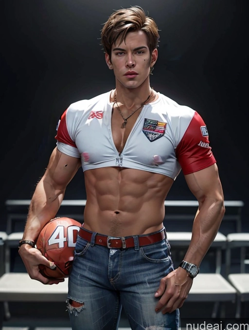 related ai porn images free for Dark Lighting Jewelry Race Driver Pilot Muscular Short Hair Western Jeans Bodybuilder Thick Tall Dynamic View American Football Cyberpunk Graphics