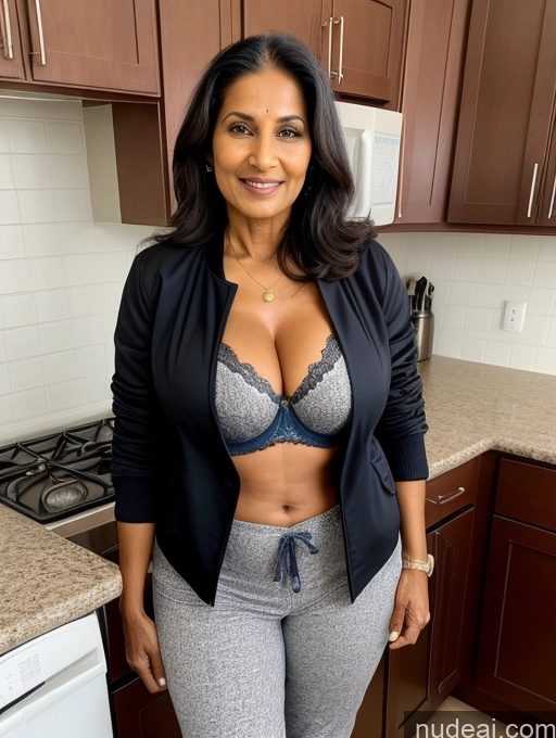 related ai porn images free for Milf Perfect Boobs Beautiful Perfect Body Dark Skin 70s Indian Kitchen Bra Casual Jacket Professor Stylish Suit Cleavage Detailed Sexy Face