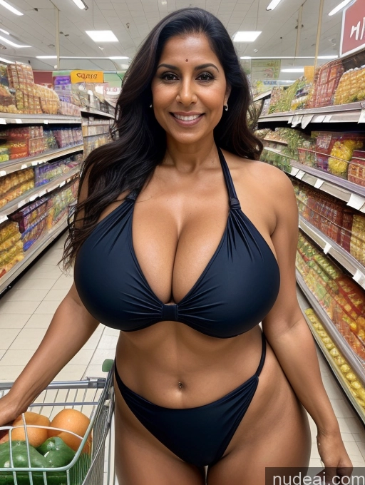 related ai porn images free for One Busty Huge Boobs Tanned Skin Front View Microkini Thong Indian 70s Grocery