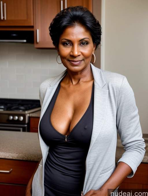 related ai porn images free for Milf Perfect Boobs Beautiful Perfect Body Dark Skin 70s Indian Kitchen Casual Jacket Professor Stylish Suit Cleavage Topless Detailed Sexy Face