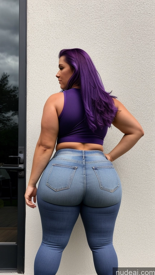 related ai porn images free for Athlete Big Ass Big Hips Jeans Purple Hair