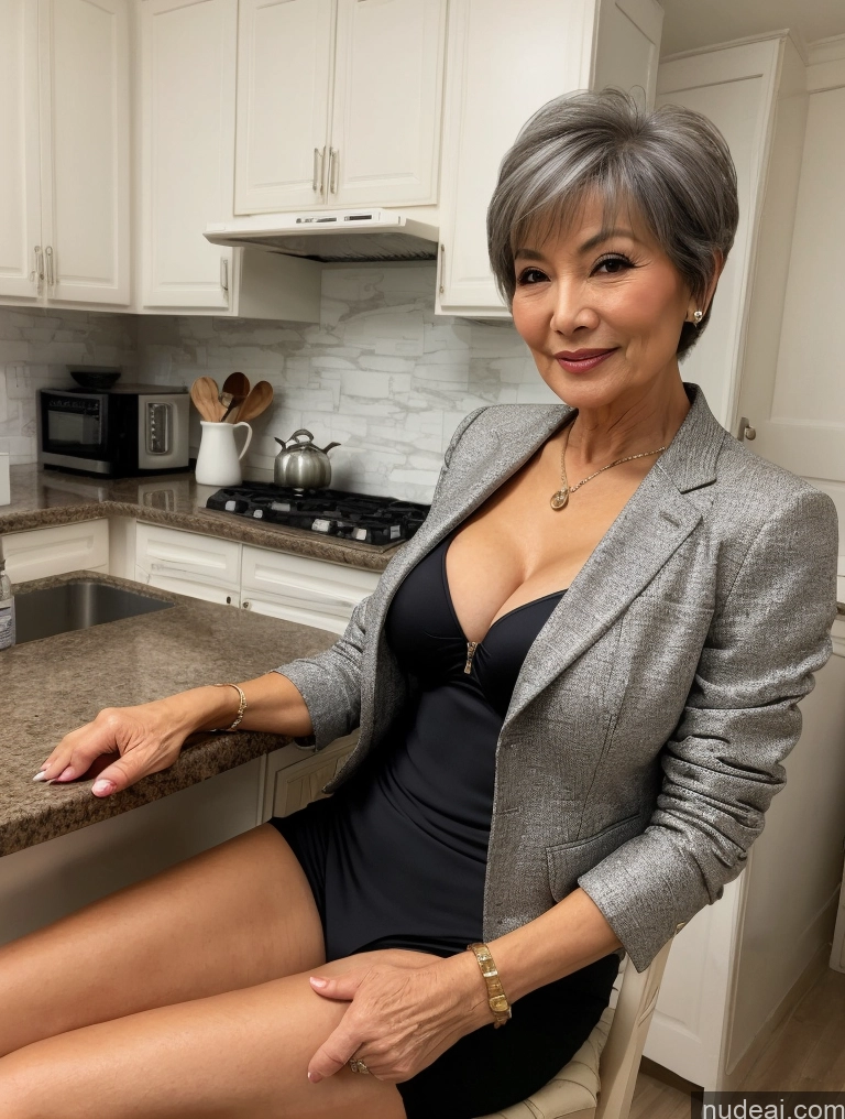 related ai porn images free for Milf Perfect Boobs Beautiful Perfect Body 70s Pixie Chinese Kitchen Bra Casual Jacket Professor Stylish Suit Cleavage Detailed Sexy Face