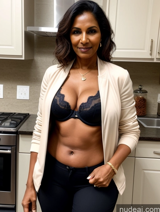 related ai porn images free for Milf Perfect Boobs Beautiful Perfect Body Dark Skin 70s Indian Kitchen Bra Casual Jacket Professor Stylish Suit Cleavage Detailed Sexy Face