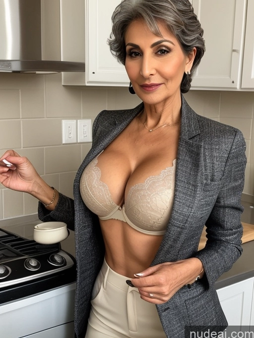 related ai porn images free for Milf Perfect Boobs Beautiful Perfect Body 70s Pixie Arabic Kitchen Bra Casual Jacket Professor Stylish Suit Cleavage Detailed Sexy Face