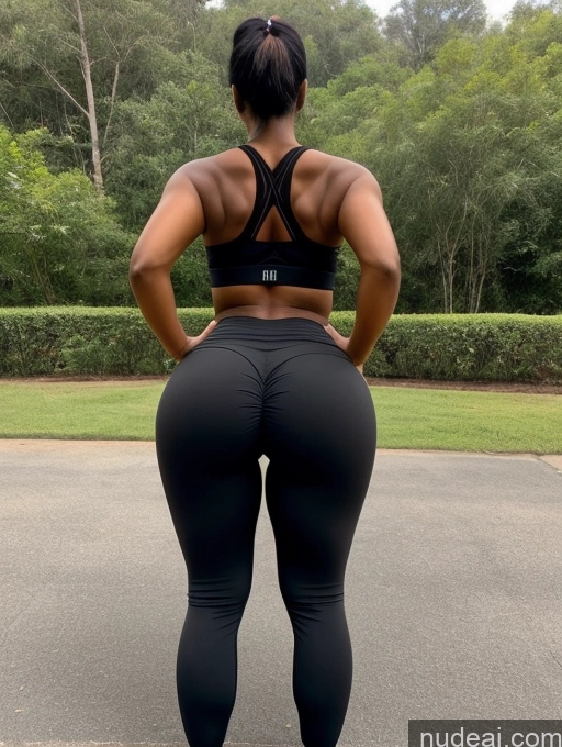 related ai porn images free for Milf Big Hips Big Ass Sexy Face Black Hair Ponytail Indian Back View Bending Over Yoga Pants Dark Skin