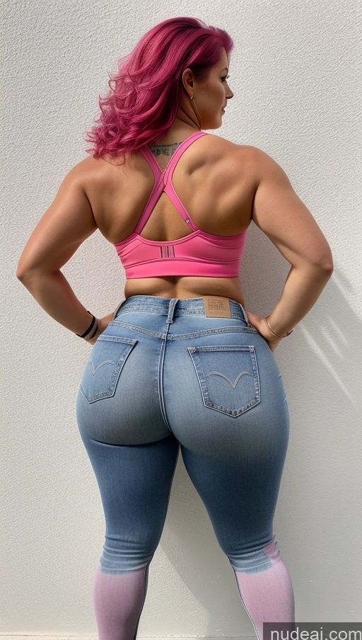 related ai porn images free for Athlete Big Ass Big Hips Jeans Pink Hair