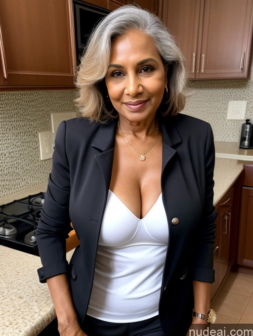 related ai porn images free for Milf Perfect Boobs Beautiful Perfect Body Dark Skin 70s Indian Kitchen Bra Casual Jacket Professor Stylish Suit Cleavage Detailed Sexy Face