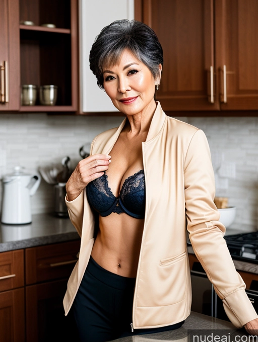 related ai porn images free for Milf Perfect Boobs Beautiful Perfect Body 70s Pixie Chinese Kitchen Bra Casual Jacket Professor Stylish Suit Cleavage Detailed Sexy Face