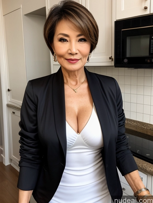 related ai porn images free for Milf Perfect Boobs Beautiful Perfect Body 70s Pixie Chinese Kitchen Bra Casual Jacket Professor Stylish Suit Cleavage Detailed Sexy Face