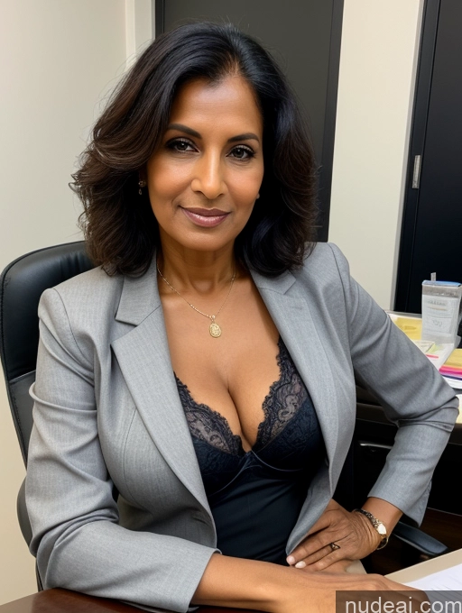 related ai porn images free for Milf Perfect Boobs Beautiful Perfect Body Dark Skin 70s Indian Office Bra Casual Jacket Professor Stylish Suit Cleavage Detailed Sexy Face