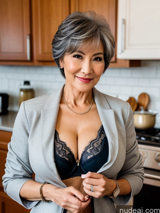 related ai porn images free for Milf Perfect Boobs Beautiful Perfect Body 70s Pixie Chinese Kitchen Bra Casual Jacket Professor Stylish Suit Cleavage Detailed Sexy Face