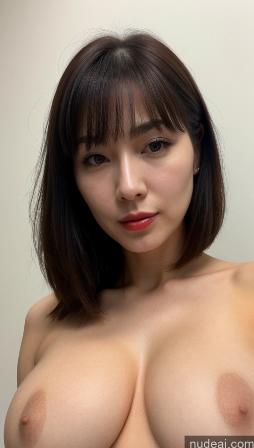 related ai porn images free for Beautiful Lipstick Fairer Skin Skin Detail (beta) Detailed One Black Hair Bangs 30s Woman Huge Boobs Skinny Close-up View Korean