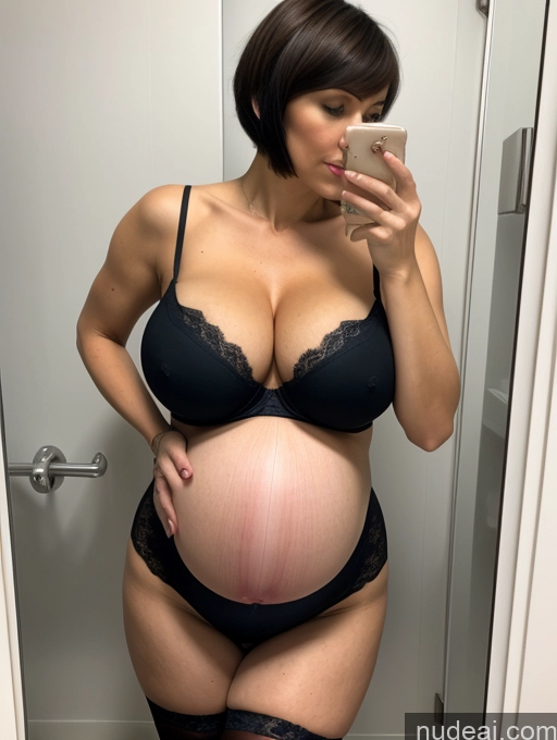 related ai porn images free for Milf One Huge Boobs Big Hips Pregnant Short 50s Serious Black Hair Short Hair Russian Bathroom Front View Spreading Legs Nude Stockings