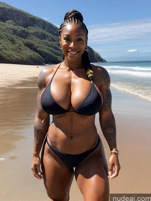 related ai porn images free for Bodybuilder Tattoos Muscular Big Ass Abs Thick Big Hips Short Dark Skin 80s Braided Beach Nude Pirate Huge Boobs Busty