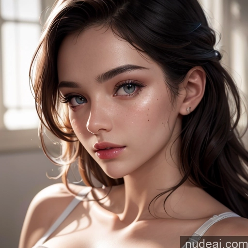 related ai porn images free for Model Beautiful 20s Skin Detail (beta) Close-up View Bra Bright Lighting Detailed Sexy Face