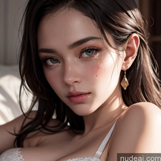 related ai porn images free for Beautiful 20s Skin Detail (beta) Close-up View Bra Bright Lighting Detailed Sexy Face Woman