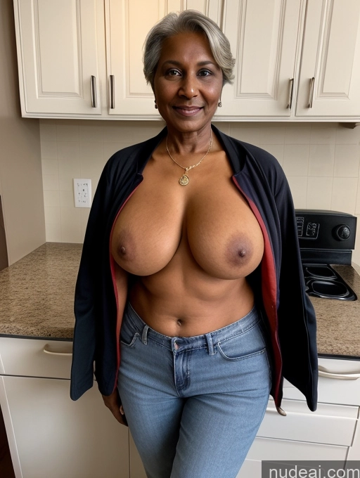 related ai porn images free for Milf Two Perfect Boobs Perfect Body Dark Skin 70s Indian Kitchen Jacket Jeans Professor Secretary Cleavage Partially Nude Detailed