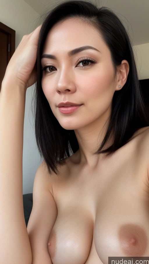 related ai porn images free for Woman One Beautiful Fairer Skin 30s Black Hair Slicked Filipina Close-up View Detailed Perfect Boobs