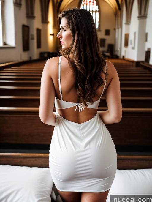 related ai porn images free for Busty Big Ass Big Hips Fairer Skin 30s Brunette Messy White Film Photo Dark Lighting Detailed Chubby Church Back View Dress Stylish Sundress Woman