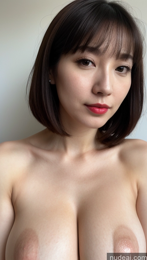 related ai porn images free for Woman One 30s Black Hair Skin Detail (beta) Fairer Skin Beautiful Close-up View Huge Boobs Lipstick Bobcut Simple Korean