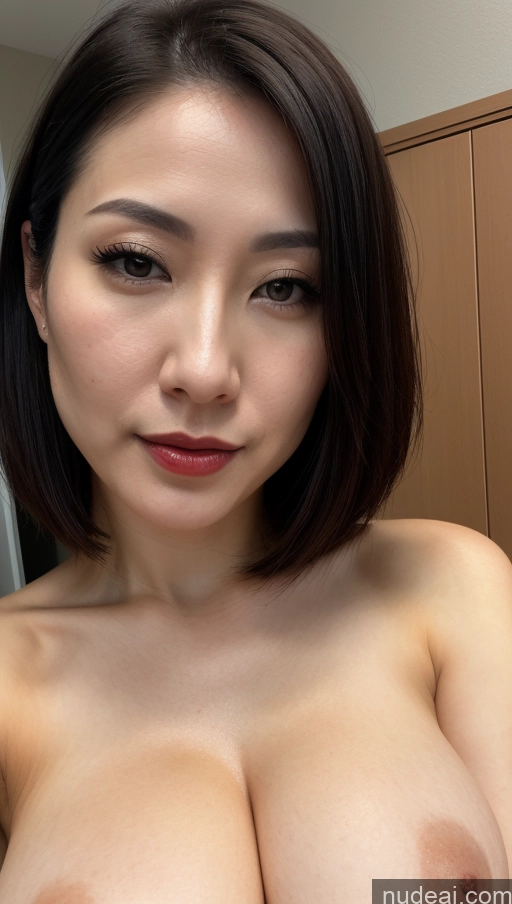 related ai porn images free for Woman One Beautiful Fairer Skin 30s Black Hair Skin Detail (beta) Close-up View Japanese Huge Boobs Lipstick Bobcut