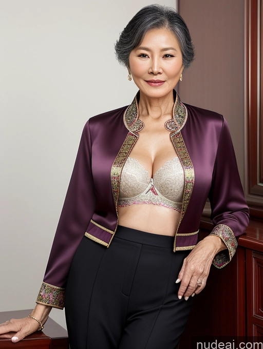 related ai porn images free for Woman Perfect Boobs Beautiful Perfect Body 70s Chinese Blouse Bra Jacket Professor Stylish Suit Detailed