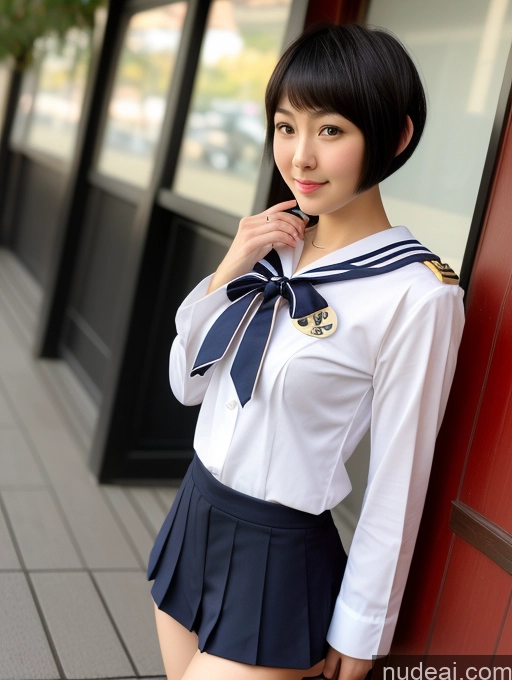 related ai porn images free for Short Japanese Front View 18 Small Tits Beautiful Skinny Black Hair Woman Short Hair Sailor