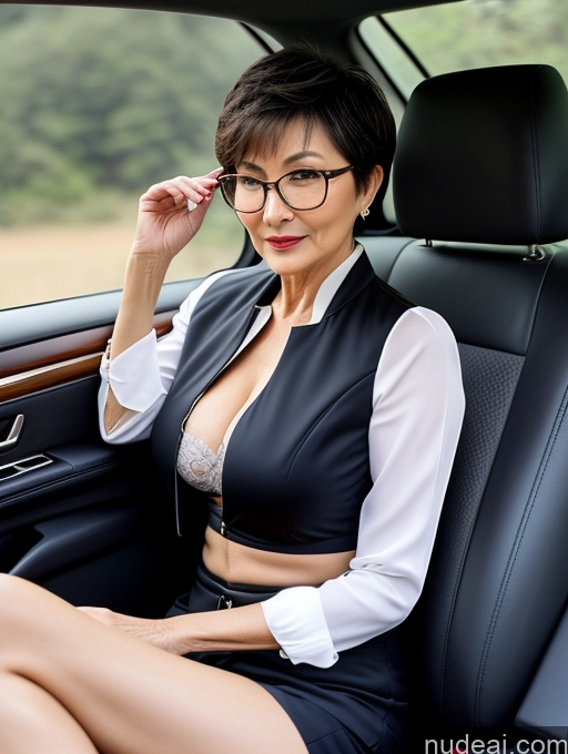 related ai porn images free for Milf Perfect Boobs Beautiful Glasses Perfect Body Short Hair 70s Chinese Car Bra Jacket Professor Stylish Suit Cleavage Detailed Sexy Face