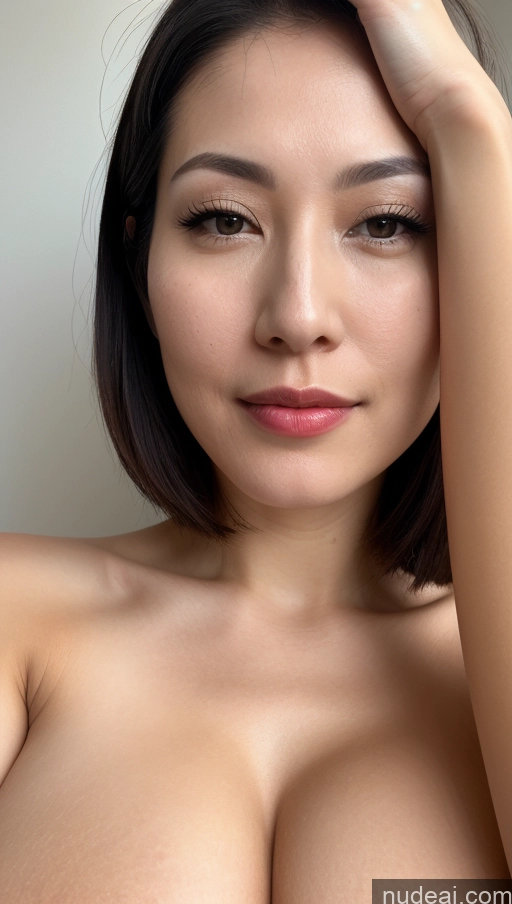 related ai porn images free for Woman One Beautiful Lipstick Fairer Skin 30s Skin Detail (beta) Huge Boobs Japanese Close-up View Bobcut Black Hair