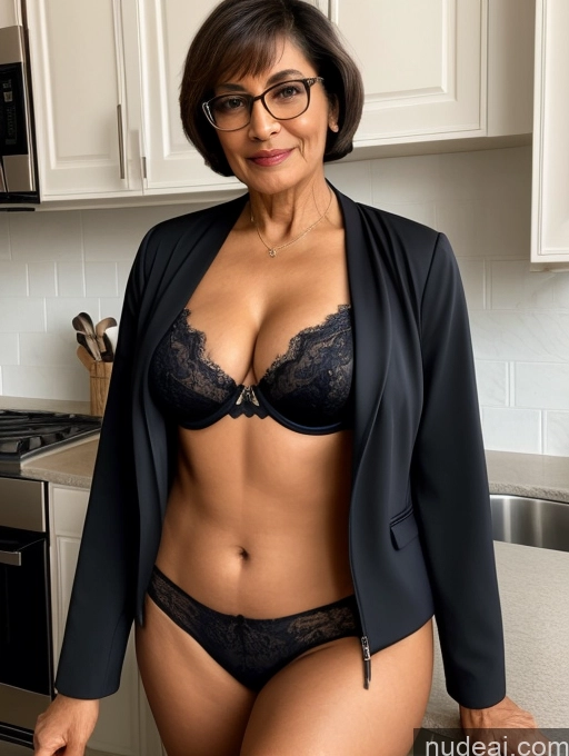 related ai porn images free for Milf Two Perfect Boobs Beautiful Glasses Perfect Body 70s Bra Jacket Professor Stylish Suit Cleavage Detailed Sexy Face Dark Skin Arabic Short Hair Kitchen