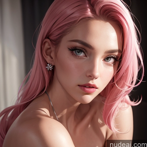 related ai porn images free for Beautiful 20s Skin Detail (beta) Bikini Bright Lighting Detailed Seductive Close-up View Miss Universe Model Pink Hair