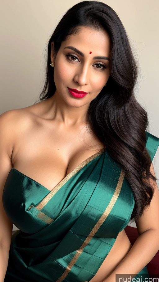 related ai porn images free for Woman One Huge Boobs Beautiful Lipstick 40s Black Hair Slicked Skin Detail (beta) Close-up View Sari Fairer Skin Indian Cleavage