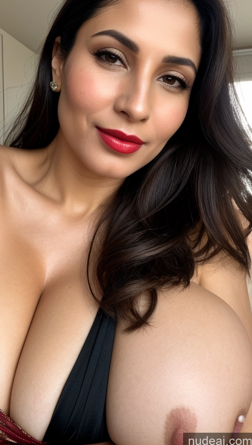 related ai porn images free for Woman One Huge Boobs Beautiful Lipstick 40s Black Hair Slicked Skin Detail (beta) Close-up View Fairer Skin Sari White