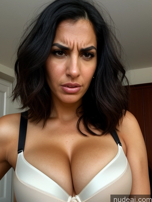 related ai porn images free for Pubic Hair Busty Tall Tanned Skin Black Hair Bobcut Front View Corset Push-up Bra Cleavage Woman Sad Jewish Angry Bedroom Serious 30s Seductive Sexy Face Bending Over