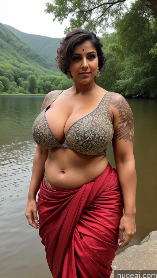 related ai porn images free for Milf Huge Boobs Beautiful Tattoos Muscular Big Ass Abs Thick Chubby Big Hips Tall Dark Skin 50s Pixie Indian T-pose Detailed Sexy Face Close-up View Blouse Sari Brunette Lake