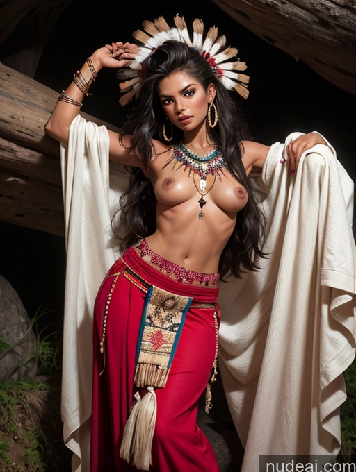 related ai porn images free for Tanned Skin Serious Straight Native American Cave Long Skirt Tribal Jewelry Style Of 80scartoon Fr4z3tt4